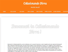 Tablet Screenshot of collezionandobirra.com